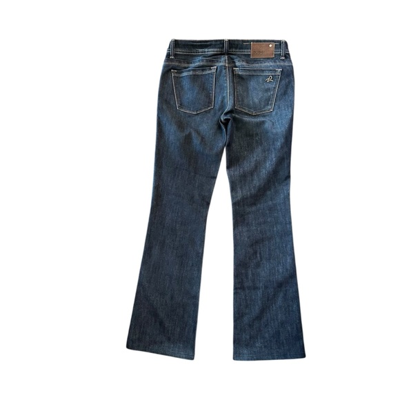 DL1961 Bootcut Milano Stretch Medium Dark Wash Low Rise Jeans Sz 27 - Picture 4 of 7